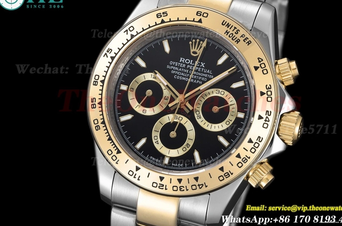 YG Dial SS GDF A3836 Daytona Black 40mm 0210